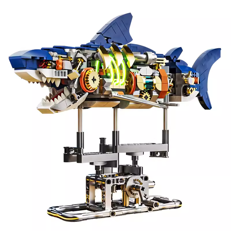 Mechanical Shark with gears & light
