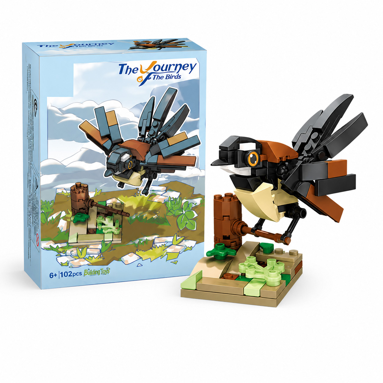 Bird Fantail Building Set, 102 Pcs