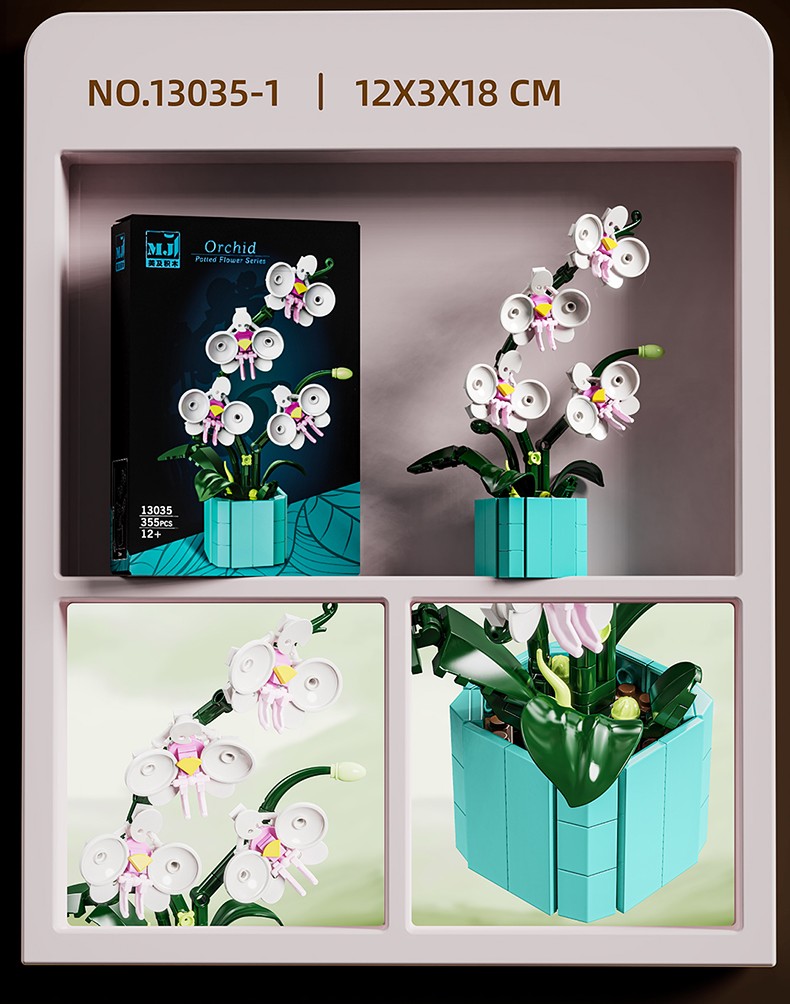 White orchid 355 pcs